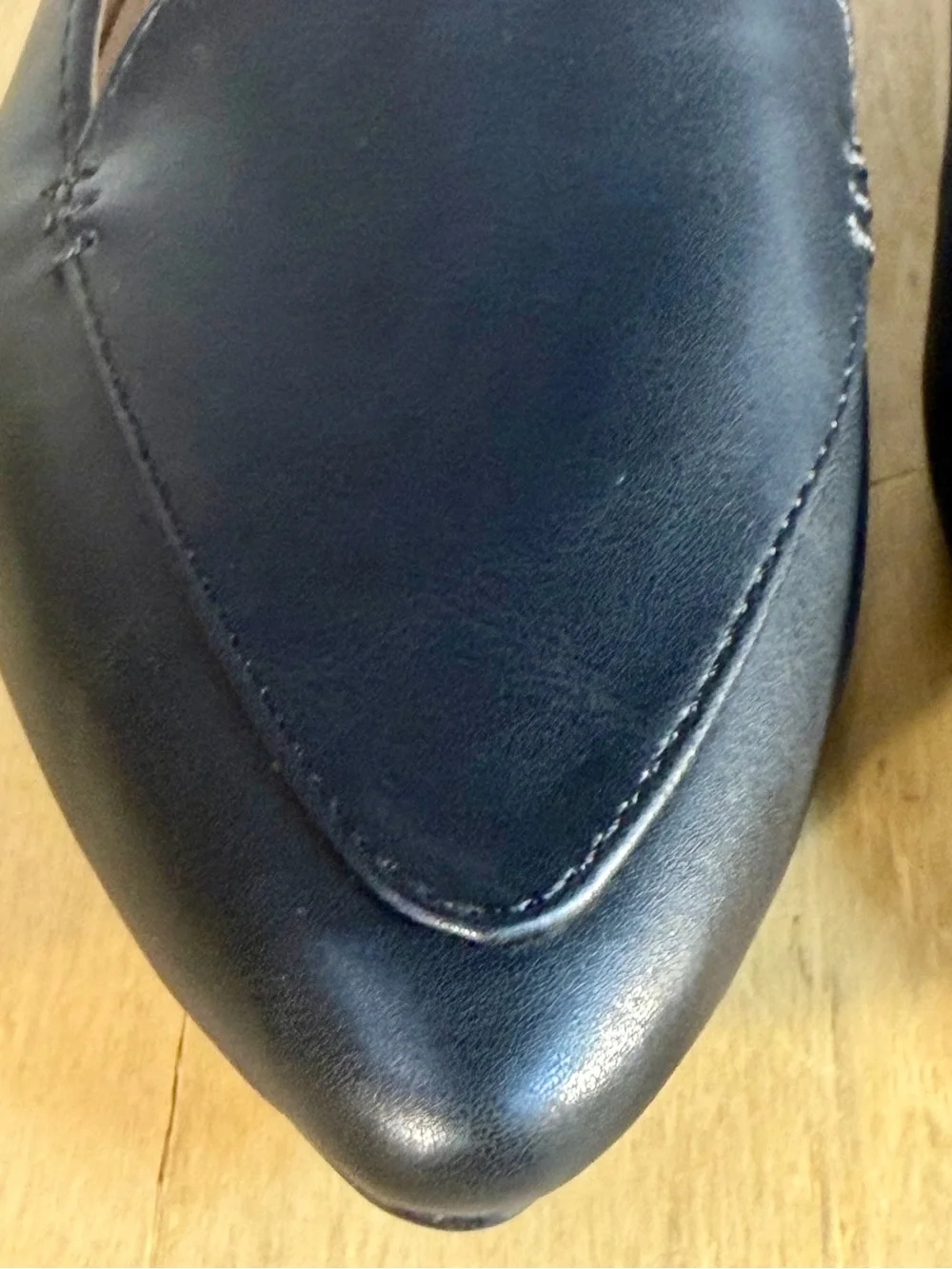Time and Tru Black Pointed-Toe Slip-On Flats
